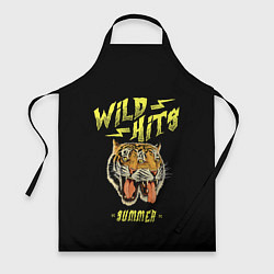 Фартук кулинарный Горячие хиты лета и тигры, цвет: 3D-принт
