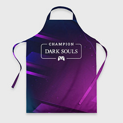 Фартук кулинарный Dark Souls Gaming Champion: рамка с лого и джойсти, цвет: 3D-принт