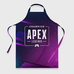 Фартук кулинарный Apex Legends Gaming Champion: рамка с лого и джойс, цвет: 3D-принт