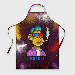 Фартук кулинарный Nft token art Monkey, цвет: 3D-принт