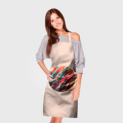 Фартук кулинарный Абстрактный кружок, цвет: 3D-принт — фото 2