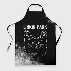 Фартук кулинарный Группа Linkin Park и Рок Кот, цвет: 3D-принт