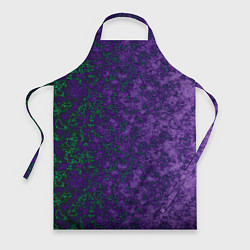 Фартук кулинарный Marble texture purple green color, цвет: 3D-принт