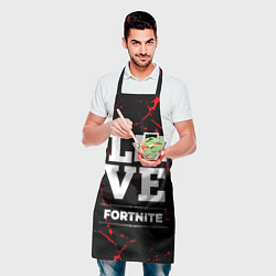Фартук кулинарный Fortnite Love Классика, цвет: 3D-принт — фото 2