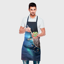Фартук кулинарный Космическое столкновение объектов, цвет: 3D-принт — фото 2