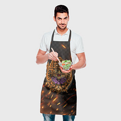 Фартук кулинарный Орел в узорах, цвет: 3D-принт — фото 2