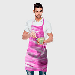 Фартук кулинарный Розовая мраморная текстура, цвет: 3D-принт — фото 2