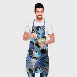 Фартук кулинарный Пасть акулы - паттерн, цвет: 3D-принт — фото 2