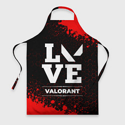 Фартук кулинарный Valorant love классика, цвет: 3D-принт