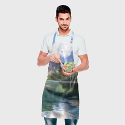 Фартук кулинарный Прозрачное горное озеро, цвет: 3D-принт — фото 2