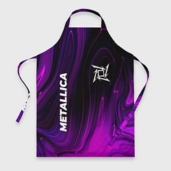 Фартук кулинарный Metallica violet plasma, цвет: 3D-принт
