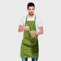 Фартук кулинарный Зелёная любовь, цвет: 3D-принт — фото 2