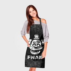 Фартук кулинарный FNAF с потертостями на темном фоне, цвет: 3D-принт — фото 2