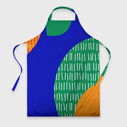Фартук кулинарный Геометрические фигуры - абстракция, цвет: 3D-принт