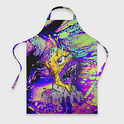 Фартук кулинарный Гомер Симпсон - стилизация - экспрессия, цвет: 3D-принт