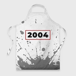 Фартук кулинарный 2004 - в красной рамке на светлом, цвет: 3D-принт