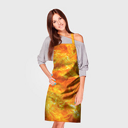Фартук кулинарный Бушующий огонь, цвет: 3D-принт — фото 2
