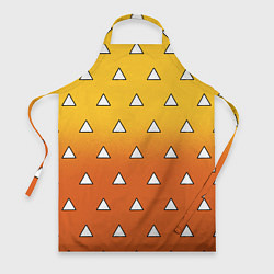 Фартук Оранжевое кимоно с треугольниками - Зеницу клинок