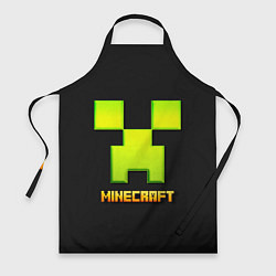 Фартук кулинарный Minecraft: neon logo, цвет: 3D-принт