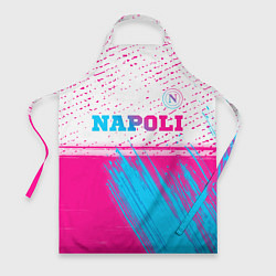 Фартук кулинарный Napoli neon gradient style: символ сверху, цвет: 3D-принт