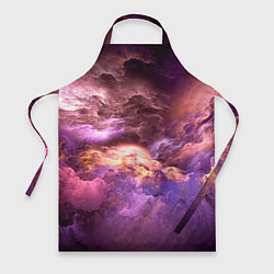 Фартук кулинарный Необычное фиолетовое облако, цвет: 3D-принт