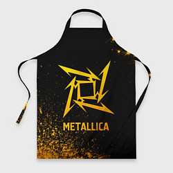 Фартук кулинарный Metallica - gold gradient, цвет: 3D-принт