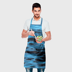 Фартук кулинарный Волны Камуфляж, цвет: 3D-принт — фото 2