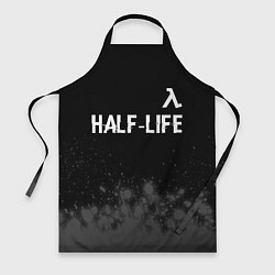 Фартук кулинарный Half-Life glitch на темном фоне: символ сверху, цвет: 3D-принт