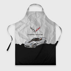 Фартук кулинарный Chevrolet Corvette - motorsport, цвет: 3D-принт