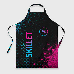 Фартук кулинарный Skillet - neon gradient: надпись, символ, цвет: 3D-принт