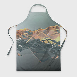 Фартук кулинарный Абстрактное жидкое стекло, цвет: 3D-принт