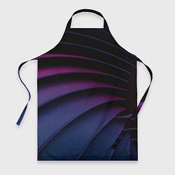 Фартук кулинарный Спиральные тёмные пластины, цвет: 3D-принт