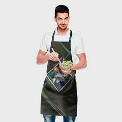Фартук кулинарный Тигнари в ромбе, цвет: 3D-принт — фото 2