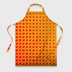 Фартук кулинарный Оранжевая абстракция, цвет: 3D-принт
