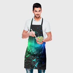 Фартук кулинарный Неоновая абстракция, цвет: 3D-принт — фото 2