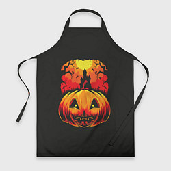 Фартук кулинарный Тыква на Хэллоуин, цвет: 3D-принт