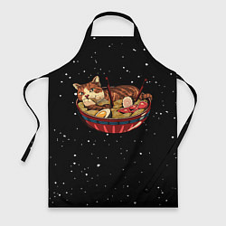 Фартук кулинарный Суши Кот в Космосе, цвет: 3D-принт