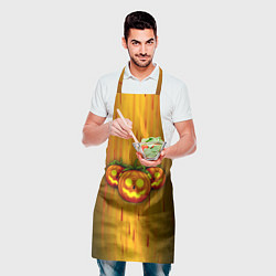 Фартук кулинарный Тыквы-Хэллоуин, цвет: 3D-принт — фото 2