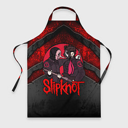 Фартук кулинарный Slipknot black and red, цвет: 3D-принт