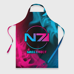Фартук кулинарный Mass Effect - neon gradient, цвет: 3D-принт