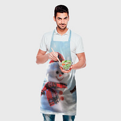 Фартук кулинарный Снеговичёк, цвет: 3D-принт — фото 2