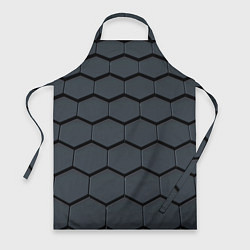 Фартук кулинарный Металлическая серая броня, цвет: 3D-принт