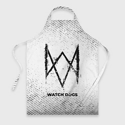 Фартук кулинарный Watch Dogs с потертостями на светлом фоне, цвет: 3D-принт