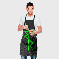 Фартук кулинарный Логотип Cyberpunk: Edgerunners - Дэвид, цвет: 3D-принт — фото 2