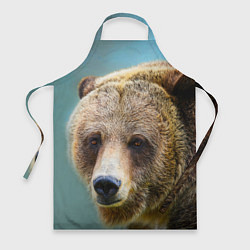 Фартук кулинарный Русский бурый медведь, цвет: 3D-принт