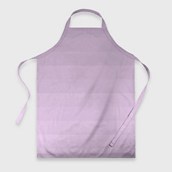 Фартук кулинарный Монохромный полосатый розовато-сиреневый, цвет: 3D-принт