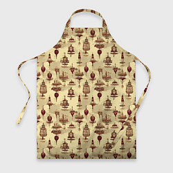 Фартук кулинарный Воздушные шары и дирижабли, цвет: 3D-принт