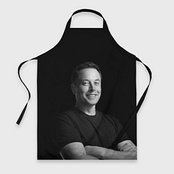 Фартук кулинарный Илон Маск, портрет, цвет: 3D-принт