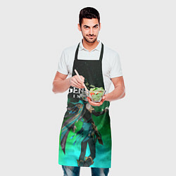 Фартук кулинарный Аль Хайтам Геншин Импакт, цвет: 3D-принт — фото 2