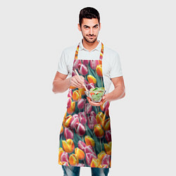 Фартук кулинарный Роскошные тюльпаны, цвет: 3D-принт — фото 2